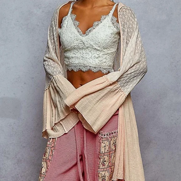 POL Cardigan Bohemian Pink Open Cardigan ! - Picture 5 of 7